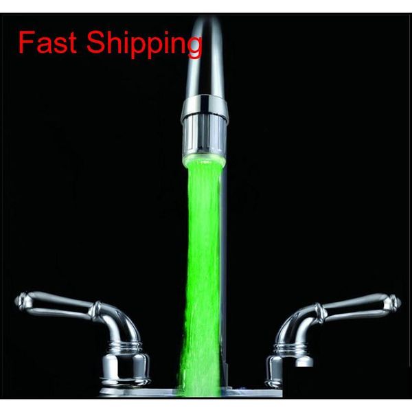 

led faucet lights temperature control faucet sensor sink tap glow lights waterfull shower lamp rgb 3-color wat jllzzz sport777