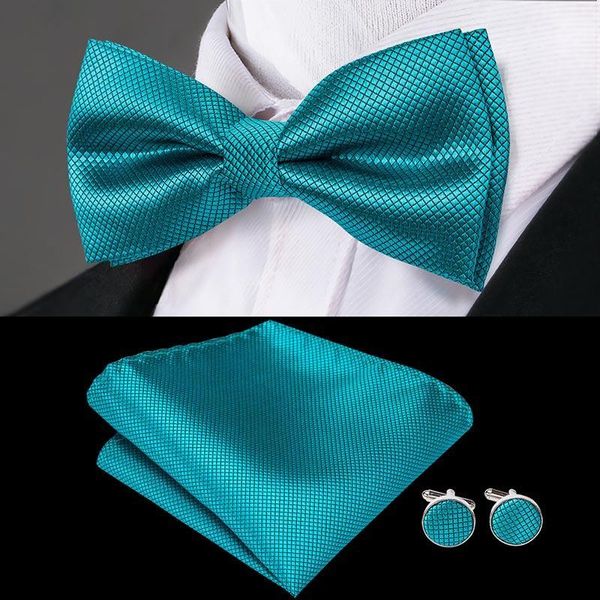 

bow ties brand solid bowtie butterfly floral tie blue green bowties for men 100% silk jacquard woven men's wedding party set1, Black;gray