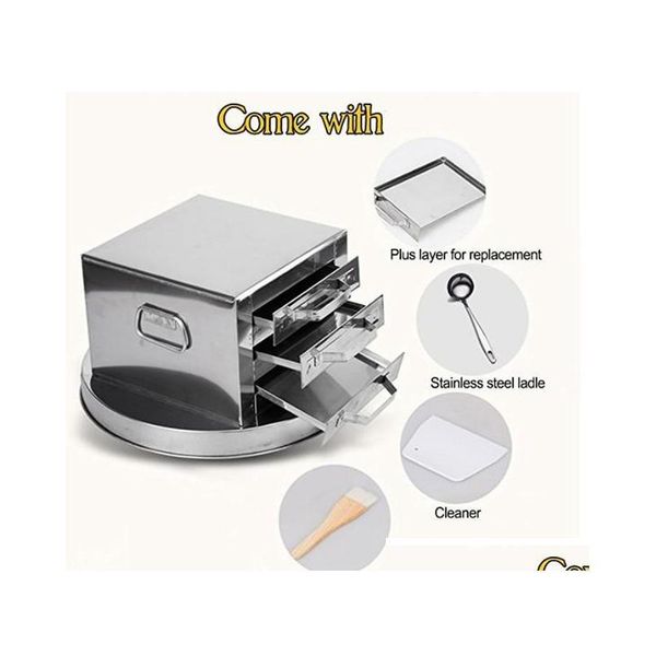 

rice noodle rolls machine stainless steel steamer 3 grid drawer pull rice rolls jllalf dayupshop