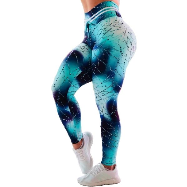 

new arrival women dreamweb printed leggings water sweat girl fitness booty leggins 201202, Black