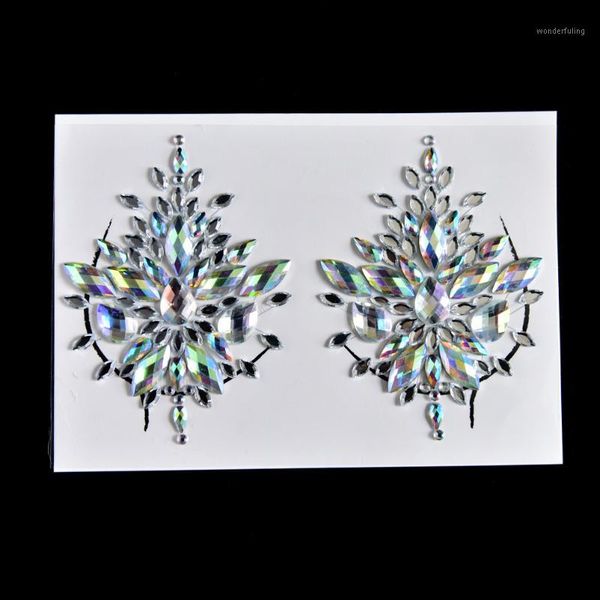 

crystal bra stickers invisible self adhesive silicone breast chest nipple cover bra pad petal mat stickers accessories1