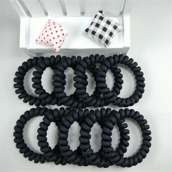 

headwear frosted colored telephone wire girls elastic for ponytail holder rubber bands women hair accessoriestb2y