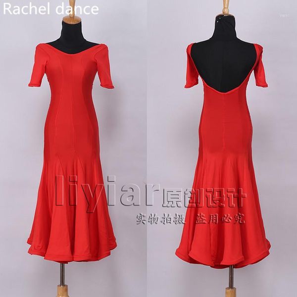 

long skirt latin modern dance dress girls/lady cha cha/rumba/samba/tango/ballroom dance skirt modern performance wear1, Black;red