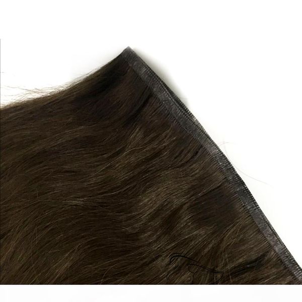 

8 бразильский уток straight человеческих волос 100% необработанные волосы девственницы-# цвета или 613 # русо бесшовный уток волос, Black