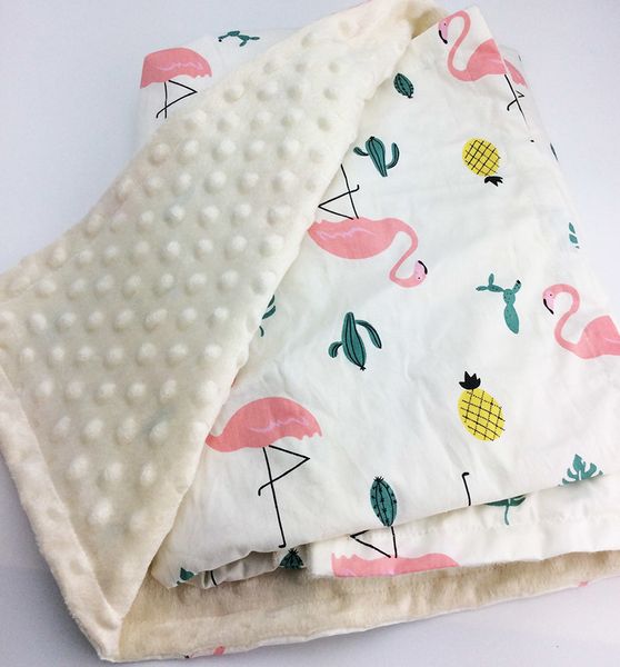 Algodão de bebê fino super macio flannel cobertor recém-nascido criança minky cobertor de bebê despojado swaddle envoltório de envoltório bolhas lj201014