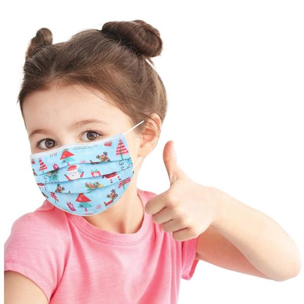 

4шт jetable маска рождество нетканые ткани melt выдувная ткань 3 слой ухо висячих дети dust маски mascarilla быстрая перевозку груза wmtcvs