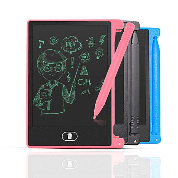 Mini lavagna LCD portatile da 4,4 pollici con scrittura a mano LCD neutrale per il tavolo da disegno per la scrittura di messaggi di graffiti da disegno per bambini