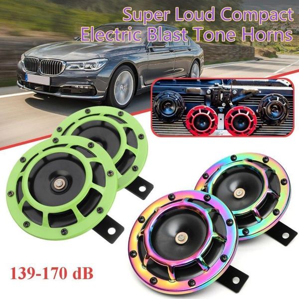 

other auto electronics universal motorcycle car siren dual tone electric pump loud air horn 12v 139db off-road super compact blast tone1
