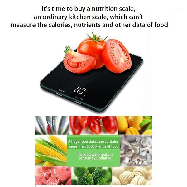 

smart bluetooth digital kitchen scale lcd screen display capacity range from 0.1oz (2g) to 11lbs (5kg) including 3 batterie1