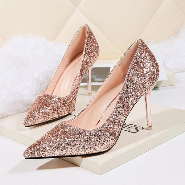 

dress shoes women pumps extrem high heels thin female wedding gold sliver white ladies valentines, Black