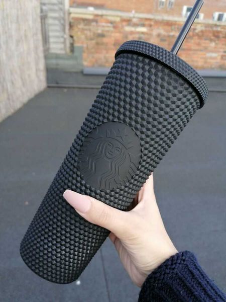 

black studded matte starbucks cold cup limited edition fall 2021 soft
