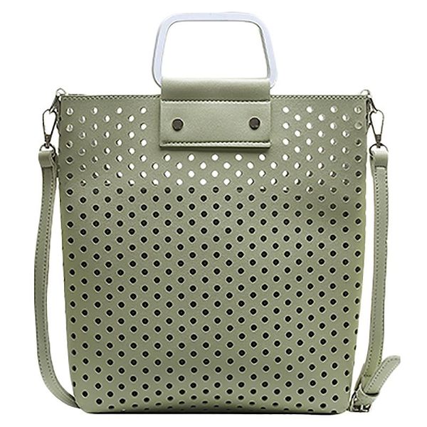 

new women bag pu leather hollow out tote bag fashion ladies larger capacity shoulder bags female casual handbags