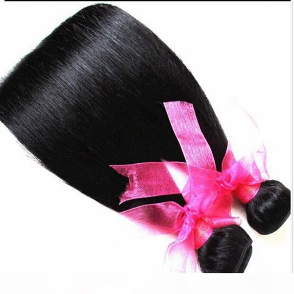 

straight human hair bundles weft natural color straight hair weave no shedding,tangling with the wholesale price, Black;brown