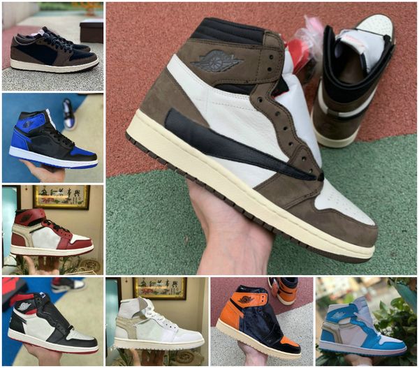 

свободный корабль 2020 ботинки баскетбола высокого ог obsidian unc чикаго pine turbo green travis скоттс bloodline мужчины женщина спорт кро