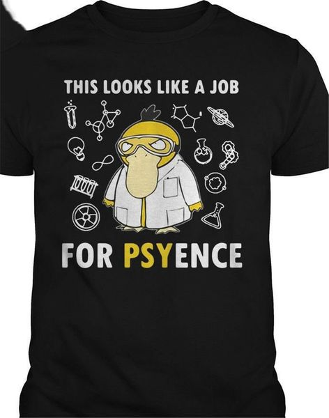 

psyduck this looks like a job for psyence shirt men black cotton all size m xl 2xl 6xl tee shirt sport hooded sweatshirt hoodie