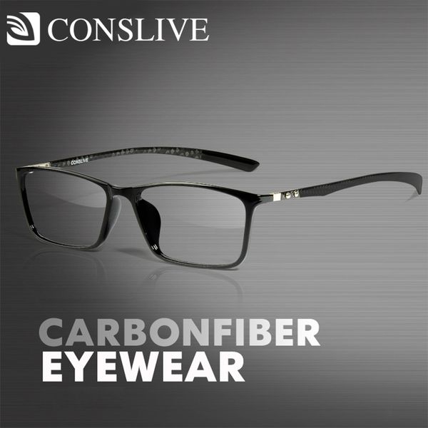 

7g углеродного волокна очки для мужчин, очки кадр с линзами мужчины sqaure black optical очки t1316, White;black