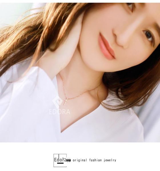 

классическое ожерелье из нержавеющей стали для женщин дизайнер ювелирных изделий крест подвеска ожерелье женщины 2020 заявление ожерелье kn0, Silver