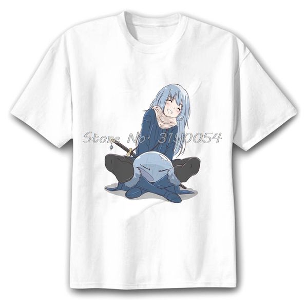 

спорт kawaii слизь аниме that time i got перевоплотиться в слизь печать men тенниска вскользь тенниска хлопка дряблая tee японский harajuku