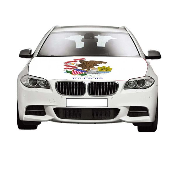 

illinois flags 3.3x5ft 100%polyester,car bonnet banner
