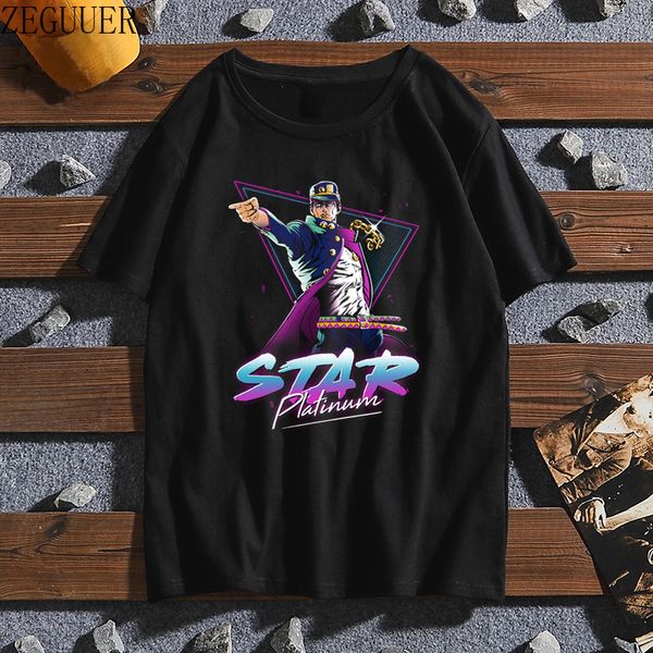 

cool jojo bizarre adventure graphic print homme japanese anime style oversized cotton soft men hoodie designers t shirts sweatshirt