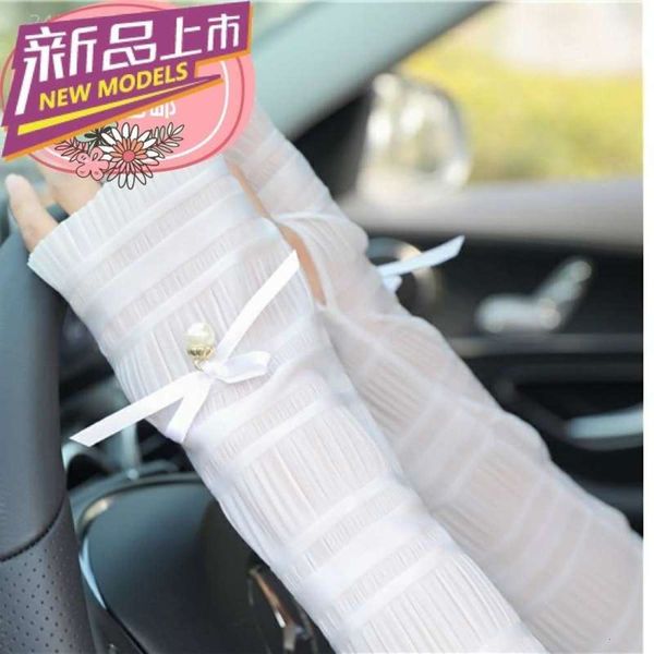 

versatile and sunshade gloves women' seamless anti wrinkle sleeves in summer, Blue;gray