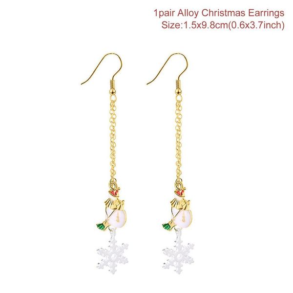 

fengrise рождество серьги санта-клаус украшения с рождеством декор для дома xmas gifts navidad 2020 happy new year 2021 wmthxj