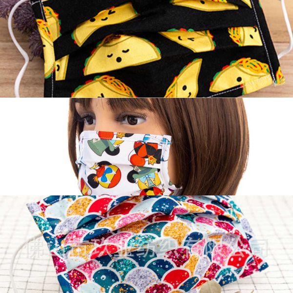 

children's non-disposable anti-fog washable cotton mask printing and child mask 30dppmp22