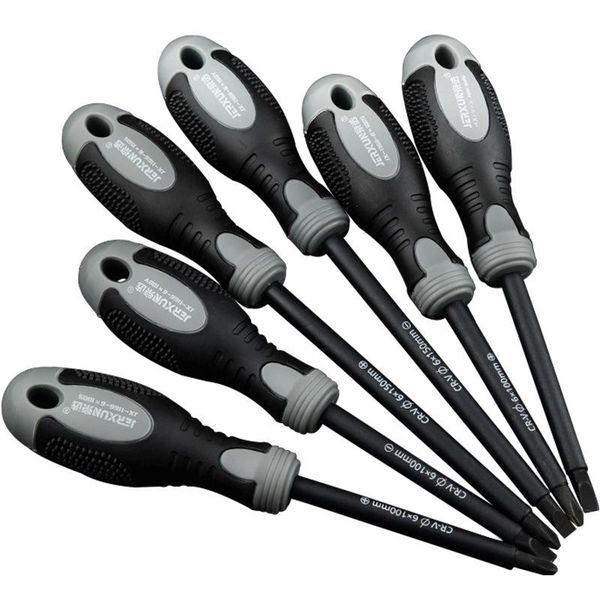 

jerxun 6*100mm/150mm insulated screwdriver and slotted magnetic screw driver bolt driver screw-driving tools 1pcs