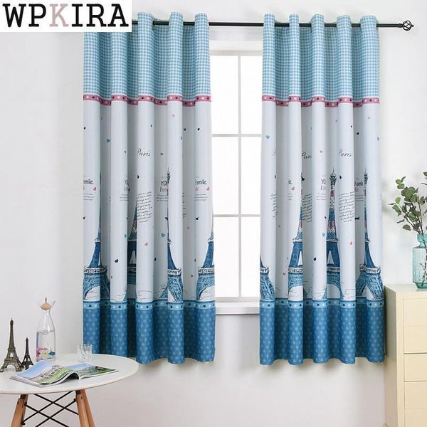 

tower short curtains for children room half shade curtains for living room bedroom kids curtain pc015&301