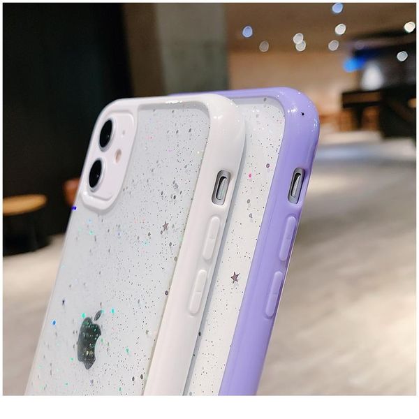 

sparkle glitter stars sequins phone case for iphone 11 pro xs max xr x 6s 6 8 7 plus se 5 jllfvz
