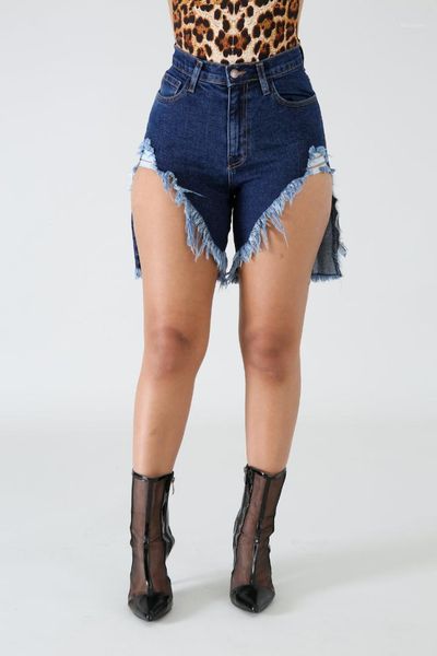 

hole solid color shorts famale zipper fly jeans womens tassel high waist jeans irregular, White;black