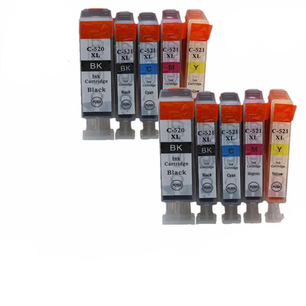 

ink cartridges pgi 520 pgi520 pgi-520 pgi-520xl cli521 xl inkjet for pixma mp 540 550 560 620 630 640 980 990 printer