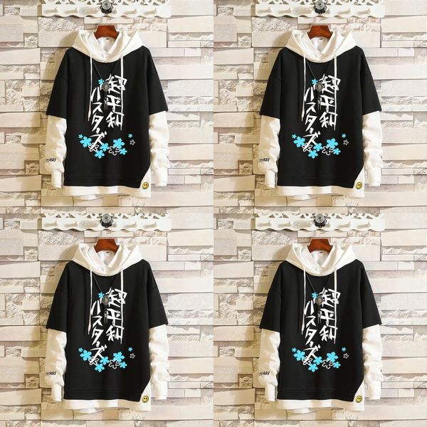 

shameless man never heard of flower name xia mu cat fake two sweater men and shameless summer dress men's women's clothing women f, Black