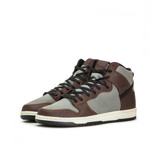 

dunk sb high pro baroque gray brown high retro men's and women's skateboard shoes outdoor shoes casual shoes bq6826-201