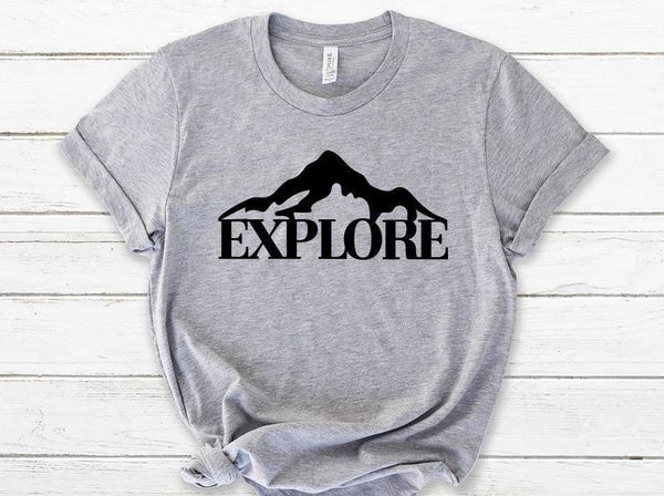 

explore travel print women tshirt cotton casual funny t shirt for lady yong girl tee hipster drop ship s-295, White