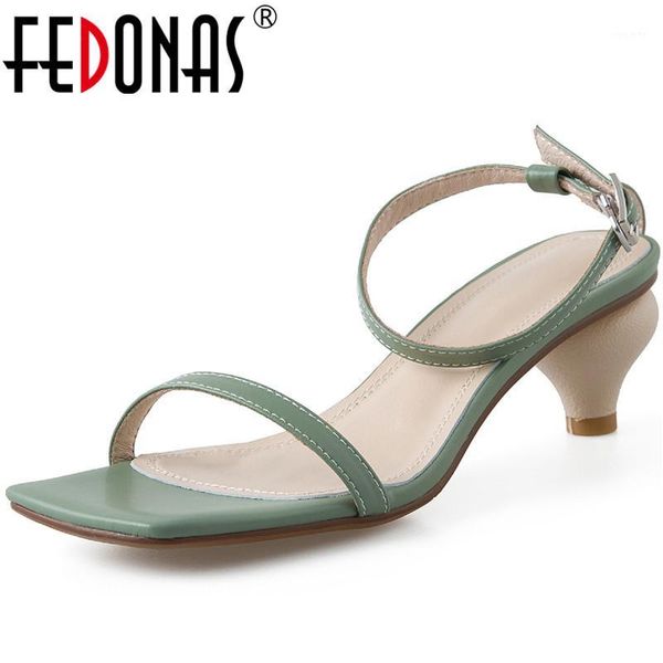 

fedonas female fashion lace up women sandals 2020 summer high heels pumps women sweet party shoes woman heels size 341, Black