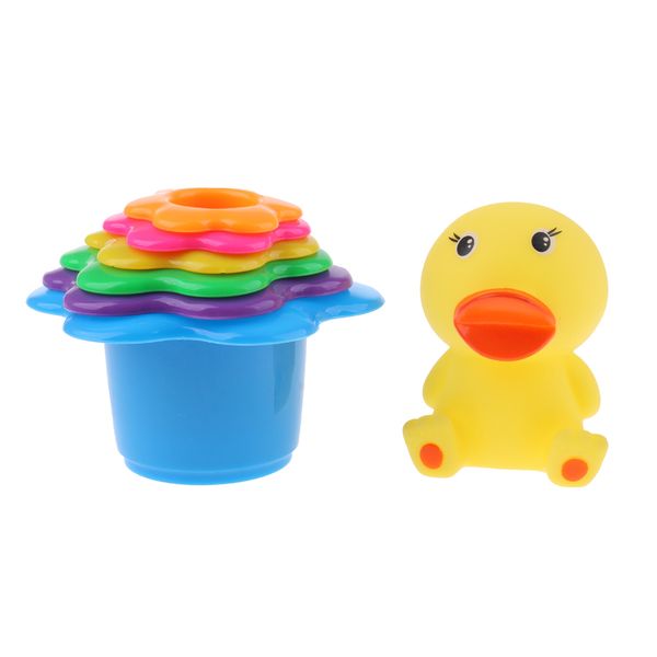 

kids baby stacking cups bath time toys early educational toys - 7pcs / set