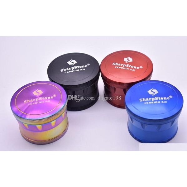 

60mm big diamond zicn rainbow grinder sharpstone version 2.0 grinder metal tobacco grinders sharp stone jlllrm loveshop01