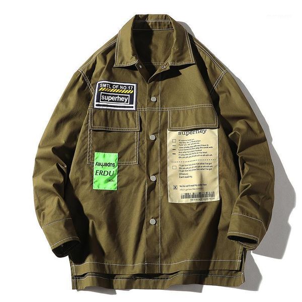 

fashion brand jacket men spring autumn men's solid color outerwear coats male hip hop jackets coat1, Black;brown