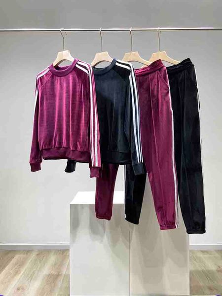 

woman tracksuit autumn winter fashion new womens two piece set women sports warm suit womens designer tracksuits 2 colors size -xl, Gray