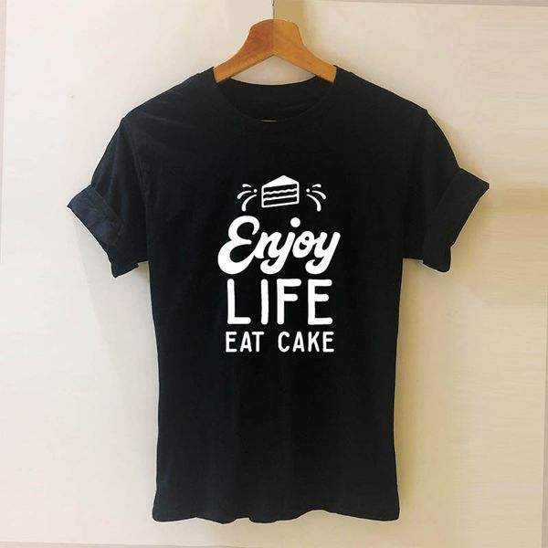 

enjoy life eat cake letters print casual cotton hipster funny for girl drop ship hoodie designers t shirts sweatshirt