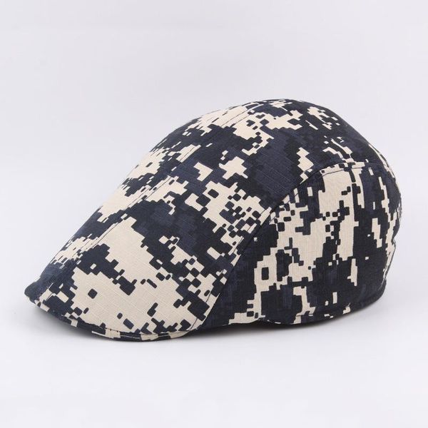

2019 beret print army camouflage cap for women men caps berets outdoor hat wmtdau yyysports, Black;white
