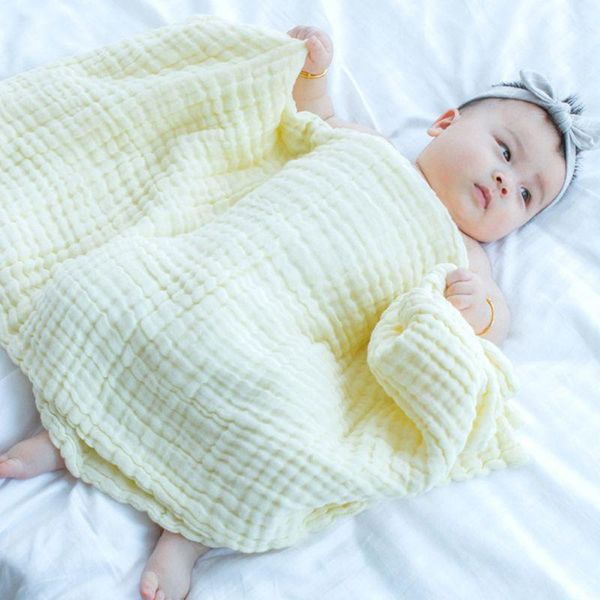 

newborn baby muslin blanket swaddle soft sleeping cover wrap infant bath towel