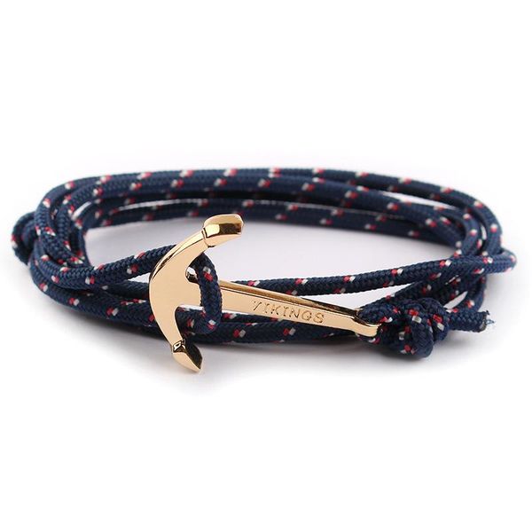 

eif dock gold viking charm bracelets bangles for men women handmade multi layer rope bangle black anchor bracelet dropship sqcpmh, Golden;silver