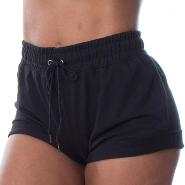 

women camouflage drawstring yoga shorts 2020 summer casual high waist sports wear female gym fitness exercise running shorts1, White;red