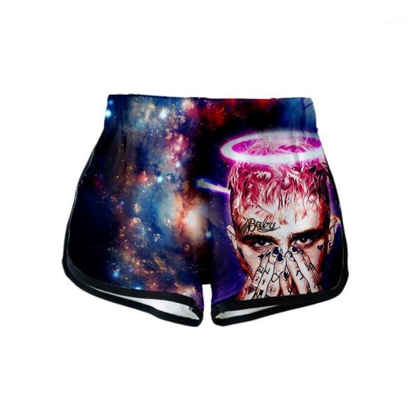 

3d lil peep women clohtes sports ladies shorts hip hop casual harajuku shorts kpop cool1, White;black