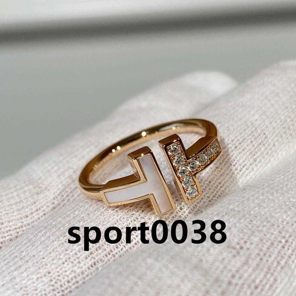 

the new double t-shaped opening 925 sterling silver band rings, 1.1with original fashion woman jewelry00