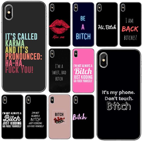 

i'm not always a bitch cover soft silicone tpu et vip 5, 5s, se, 6, 6plus, 7, 8 plus, x, xs, max, 11 pro max4fre