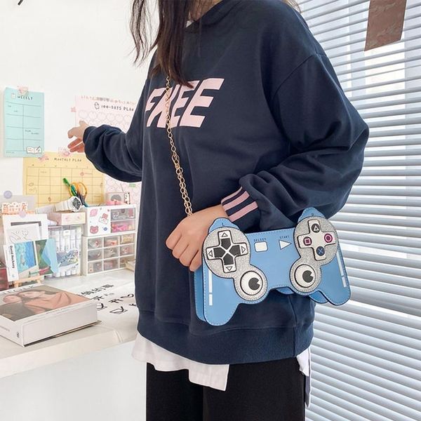 

women girl gamepad shaped pu leather handbag chain shoulder messenger crossbody bag satchel tote purse fashion design 2020