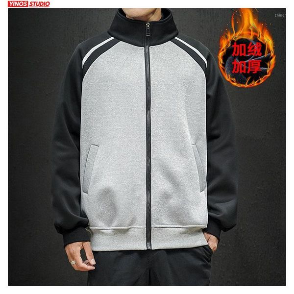 

dropshipping streetwear thick warming winter mens outwear coats men patchwork casual wear fashion sports jackets1, Black;brown